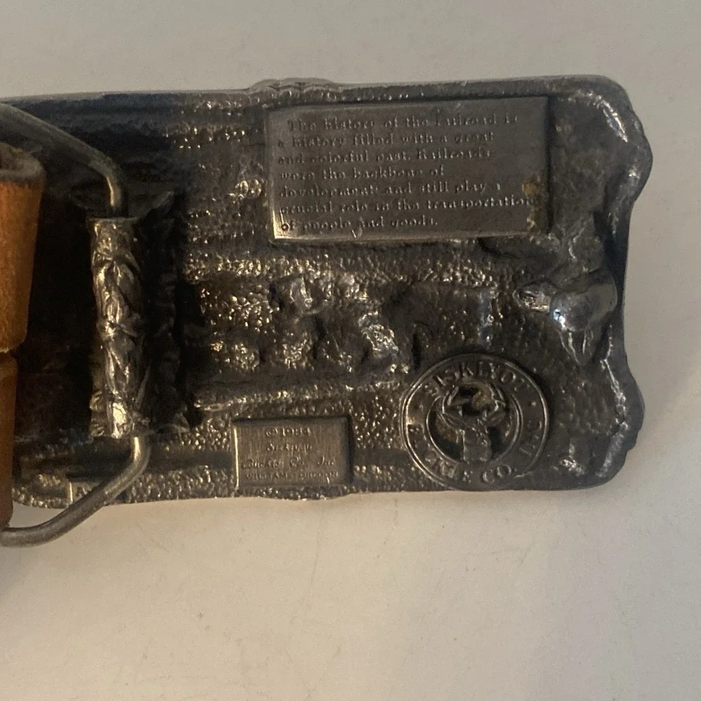 Siskiyou Buckle Co. Vintage Railroad Train Belt Buckle 1984 Model A-29